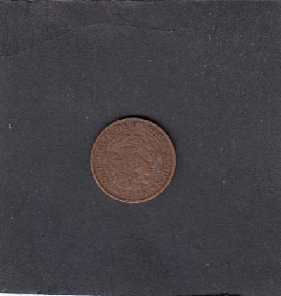 Beschrijving: 1 Cent WILHELMINA 